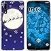 Produktbild PhoneNatic Case kompatibel mit Huawei P20 Silikon-Hülle X Mas Weihnachten Santa - Snowflakes M4