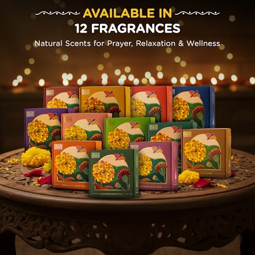 Image of HelpUsGreen Natural Dhoop Cones Eucalyptus and Nagchampa (80 Cones Pack of 2)|Charcoal Free Organic Incense Cones|Low Smoke Long Lasting Incense for Pooja Meditation Aromatheraphy|Free Ceramic Holder