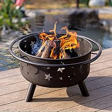 Movable Patio Heaterrd Fire Pits & Bowls Garden Heating Basin Wood Burning