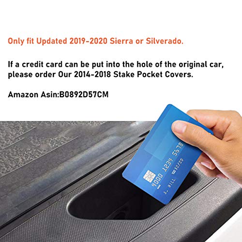 image for Jaronx Compatible with Chevy Silverado/GMC Sierra Stake Pocket Covers 