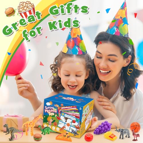 Montessori Sensory Toys for 2-6 Year Olds | 58-Piece Learning & Sorting Games with Mystery Box | Preschool Activities & Speech Therapy Gifts | Easter Basket Stuffers, Birthday Gifts for Boys & Girls - Image 7