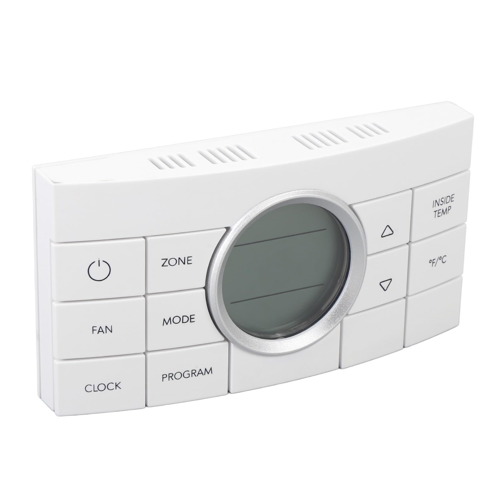 Thermostat pour camping-car multizone blanc en ABS avec 10 boutons