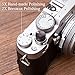 VKO Wood Soft Shutter Release Button,Delicate Camera Shutter Button 12mm Concave Surface Black(Wood Grain Random)