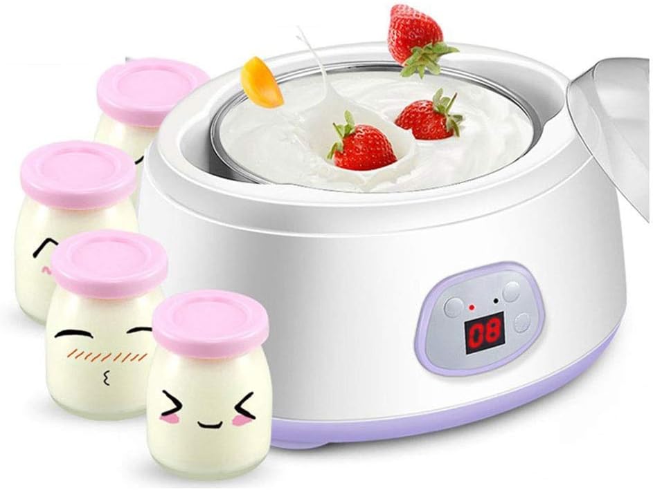 Manufacturer of digital yogurt maker of pure yogurt Stainless steel jars of yogurt 24-hour yogurt——purple