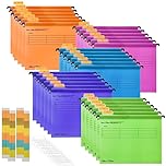 A4 Suspension Files, MerryNine 30PCS Polypropylene Filing Cabinet Suspension Files with Tabs and Card Inserts for School Home Work Office Organization **Check Size Before Ordering**(30, Mixed Color)