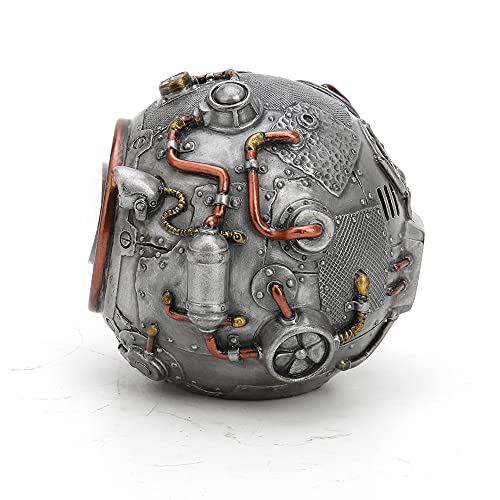 Estatua Steampunk Orb de Resina 3.38 pulg Veronese Design miniatura 3