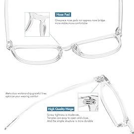 MEETSUN 3-Pack Blue Light Blocking Glasses, Anti Eye Strain Headache (Sleep Better), Computer Glasses UV400 Lens (Black + Brown Gradient + Clear)