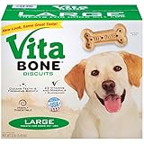 Vita Bone Original Large Dog Biscuits 12-Pound Box with 23 Vitamins and Minerals, Glucosamine and Natural Sources of Omega-3 and 6 Fatty Acids for All Breeds over 50 Pounds