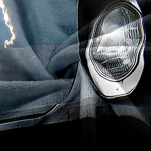 Couverture microfibre douce 3D noire toutes saisons pour lit - 4