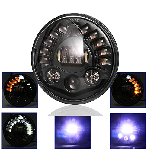 7 Polegada Farol Da Motocicleta LED Dia Running Light Turn Signal Light H4 Para Harley BMW R NineT R