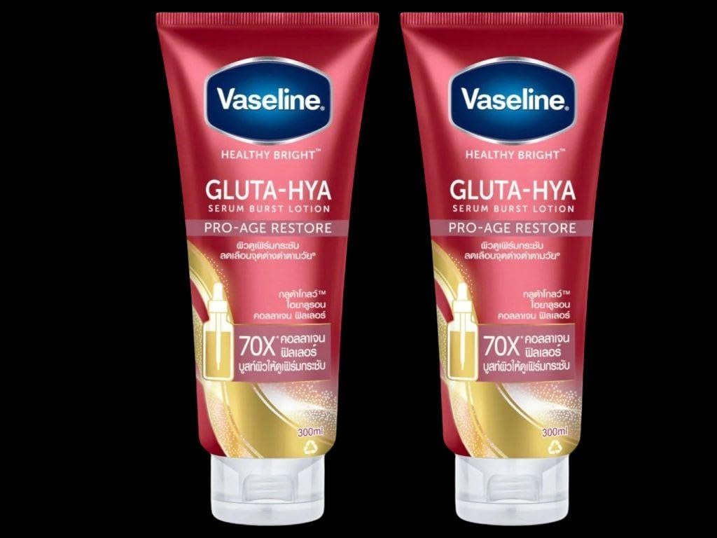Vaseline GLUTA-HYA PRO-AGE RESTORE 2本 2X Vaseline Healthy Bright