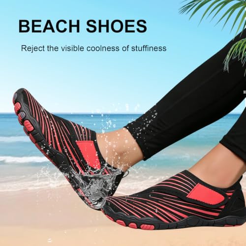Image of Voyabarefoot Shoes for Women Men 2026 Upgrade Wide Toe Box Barefoot Hiking Sandals,Non-Slip Adjustable Water Shoes for Beach Walking Travel, Comfortable Slip On Walking Shoes