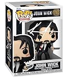 Keanu Reeves John Wick #1763 Facsimile Signed Reprint Laser Autographed Funko POP! Movies Figurine with Protector Case