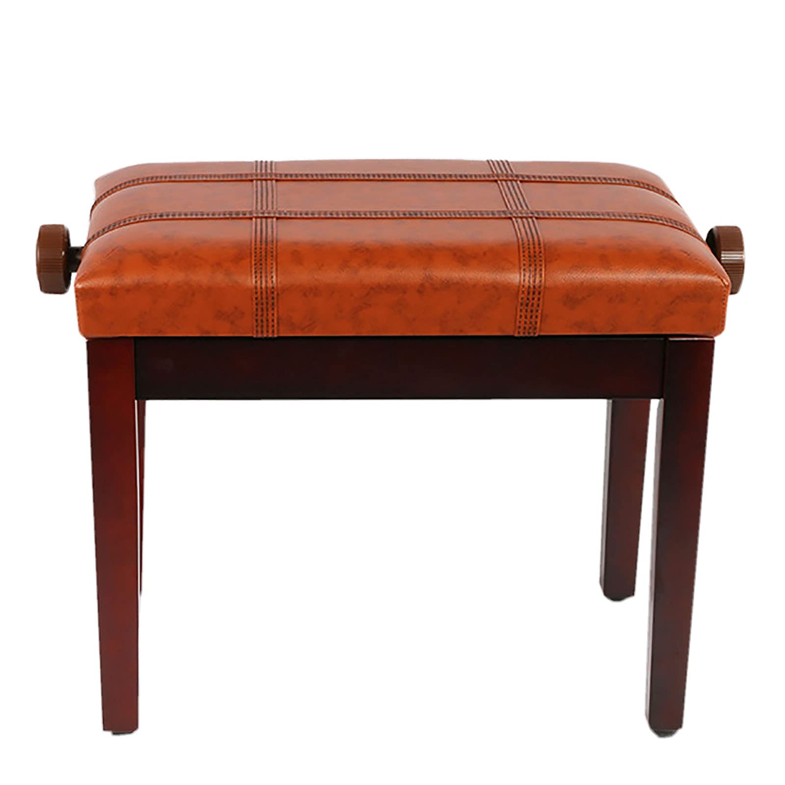 Banc de Piano en Cuir Banc de Piano réglable Banc de Clavier Cadre en Bois Massif en Cuir PU Hauteur : 46-56 cm Interesting Life