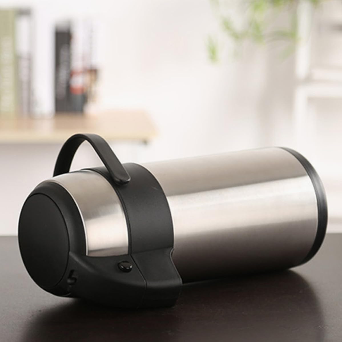 KICHOUSE Dispensador de Bebidas Térmico de Acero Inoxidable de 3.5l Aislamiento para Cocina y Viaje, Botella de Agua Grande Fácil de Limpiar y Conservar Temperatura