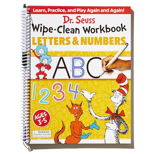 Dr. Seuss Wipe-Clean Workbook: Letters and Numbers: Activity Workbook for Ages 3-5