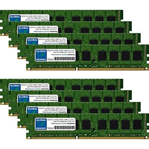 RAM DDR3 1066MHz 32Go ECC DIMM pour Apple Mac Pro 2009 à 2012