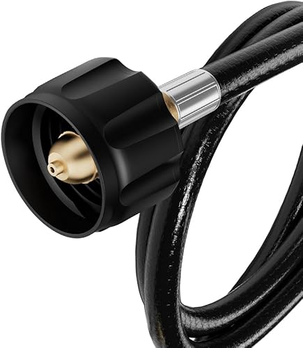 Miniatura 5 de Empava Adaptador de 5 pies, manguera convertidora de 1 libra a 20 libras, apta para estufa de campamento, parrilla Blackstone, calentador Buddy,