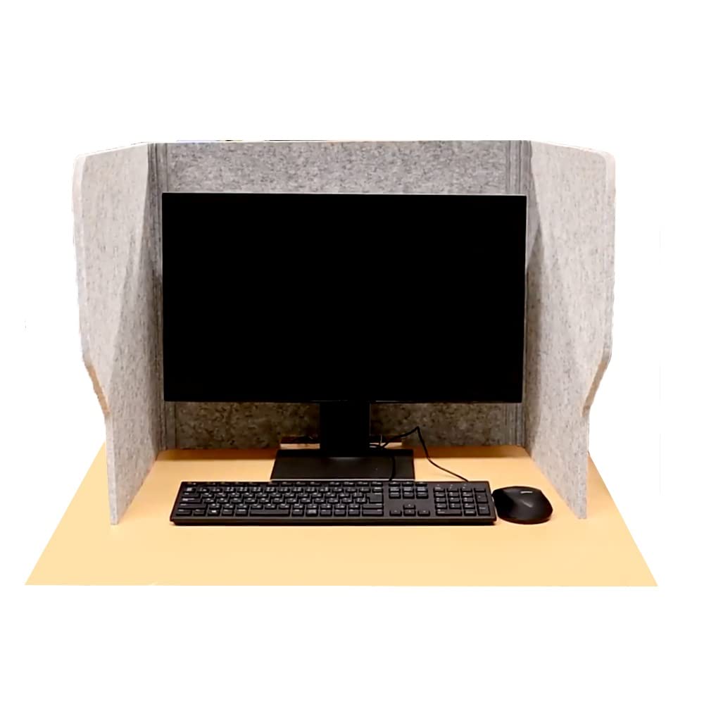 Mamparas para Oficinas，Mampara de oficina， Partición acústica - Reduzca el ruido y las distracciones visuales - Divisor de escritorio con absorción de sonido - Panel de privacidad de escritorio