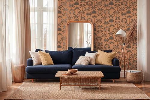 Papel pintado jungla exótica para crear un oasis tropical moderno en tu dormitorio u oficina 7