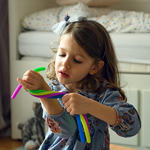Nutty Toys Sensory Monkey Strings 4Pk, Top Classroom & Office Adhd Stress Relief Fidget Noodle Fine Motor Skills Learning For Toddler Best Kid Boy Girl Teen Christmas Stocking Stuffers Gifts Idea 2023 #TOP6