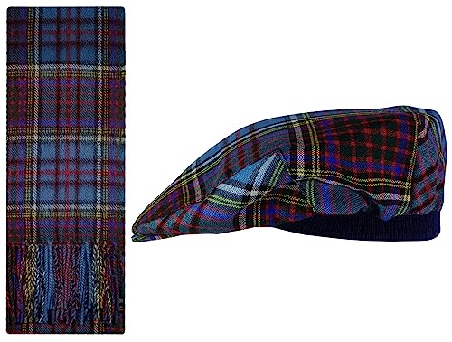 Foulard et casquette plate en laine d'agneau taille unique