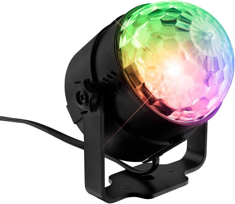 Remote Control Ambient Light Projector, 7 LED Colors, Various Speeds