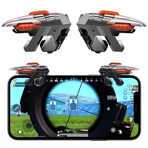 Ozkak Mobile Controller Gaming Triggers Joystick Game Phone Accessories for PUBG Call of Duty Compatible with iPhone iOS Android Smartphone