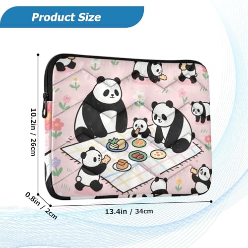 Funda para laptop 13-14 pulgadas resistente al agua rosa primavera miniatura 3