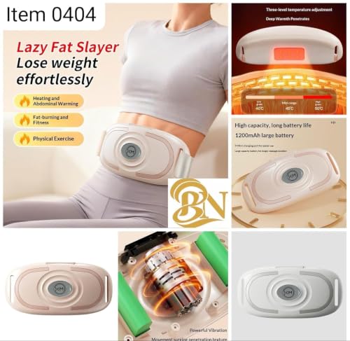 Image of Dangfly Electric Abdominal Waist Massager Belt with Adjustable Strap, Portable Body Massager for Waist and Abdomen Relaxation, Easy to Use at Home