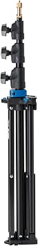 Kupo Mini Click Light Stand, Interlocking Portable Stand with Air Cushion, Maximum Height 7, Folds to 27.9, Portable Design for Studio and Location, Silver KS041611