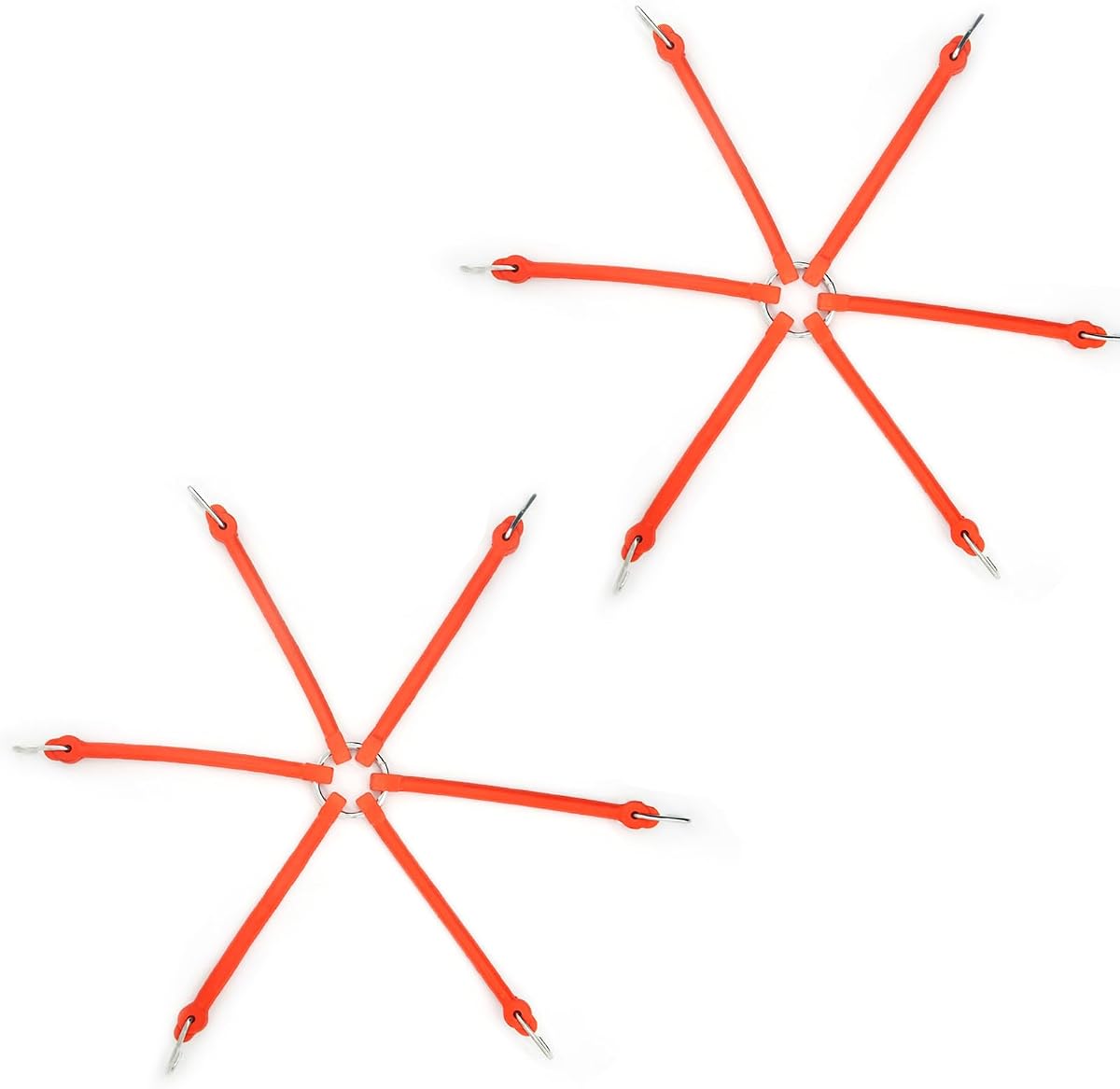1 par de elásticos tipo araña 39229 para cadenas de neumáticos | Ajustador de cadena de neumáticos Rubber Spider Bungee para tractores cortacésped, automóviles, SUV, camionetas ligeras y camiones grandes