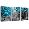 Abstracte Canvas Muurkunst Moderne Abstracte Schilderij Prints Blauw Grijs Canvas Foto Kunstwerk Hedendaagse Muur Art…