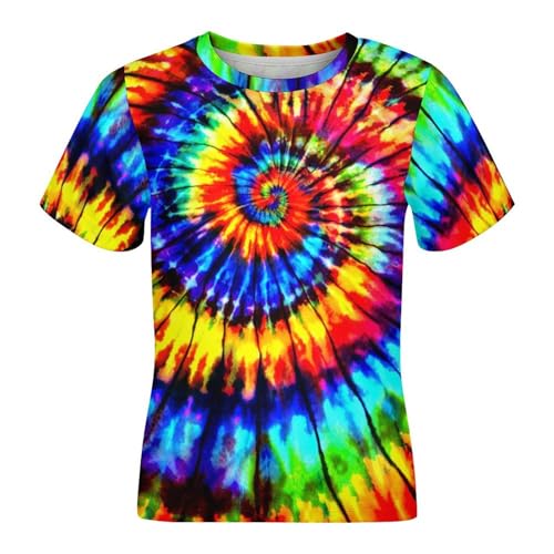 Kids Summer Short Sleeve T Shirt for Boys Girls 6-18Y,Children Tees Cool 3D Print4
