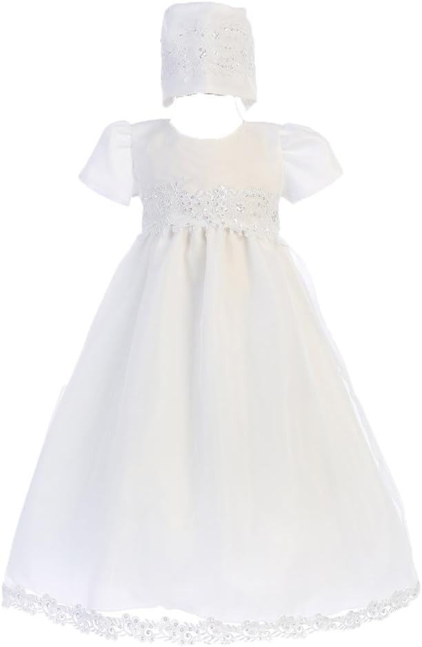 Lito Girls Organza Christening Baptism Dress