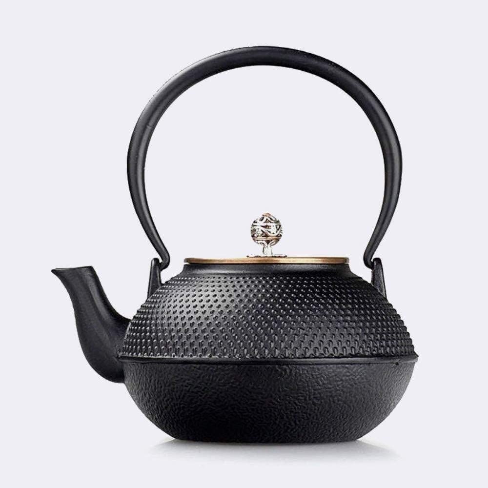 Theiere Teapot Théière en Fonte De 1,2 L Théières en Fer Théière en Cuivre Fait À La Main Couvercle en Fer Pot en Fonte Pot en Fonte ThéIère avec Infuseur