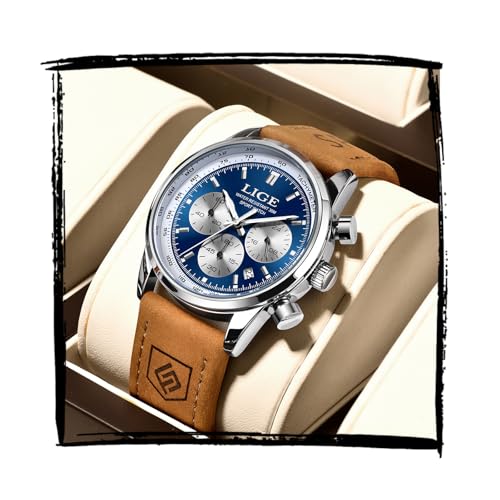 Image of LIGE Mens Roulette Wheel Watches Casino Themed Quartz Analog Watch 3ATM Waterproof Glowing Man Wrist Watches