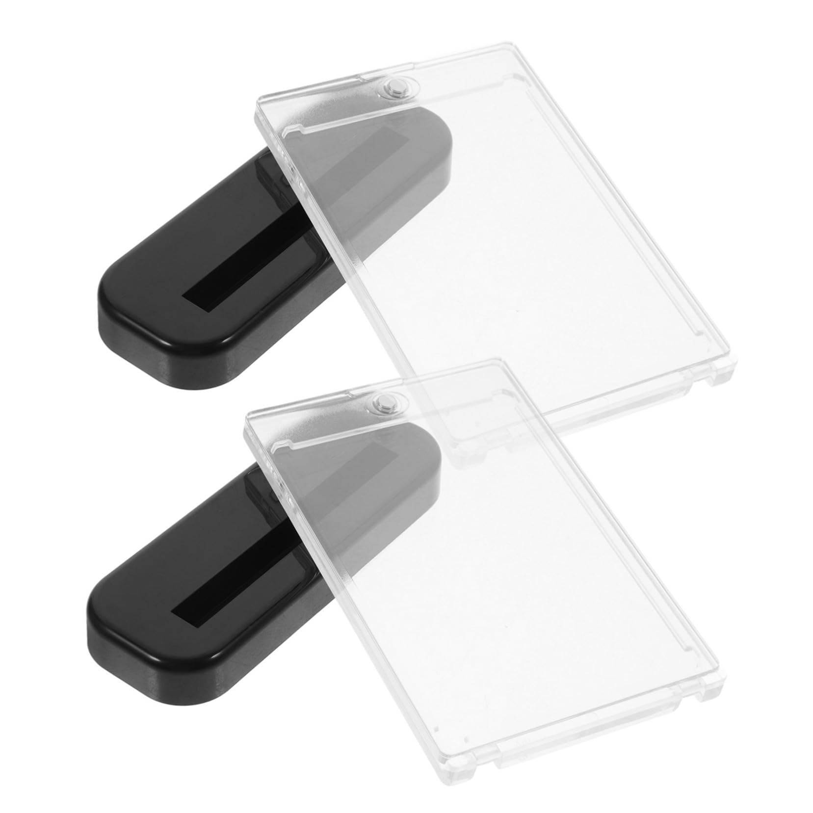 ifundom 10sätze Magnetische Kartenhalter Mit Sockel Für Spielkarten Transparente Schutzhüllen Für Sammelkarten Und Stabiles Design Für Sportkarten Und Sammlerstücke