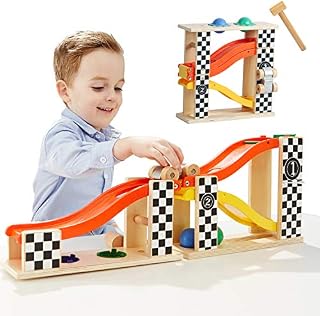 TOP BRIGHT Toddler Wooden Toys for 1 2 Year Old Boy Gifts Car
