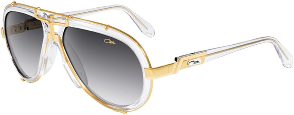 Cazal 642 Sunglasses 065 Crystal/Gold/Grey Gradient 62 mm