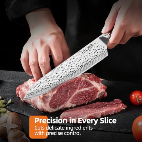 Chef Knife, 8 Inch High Carbon Stainless Steel Sharp Kitchen Knife - Image 2