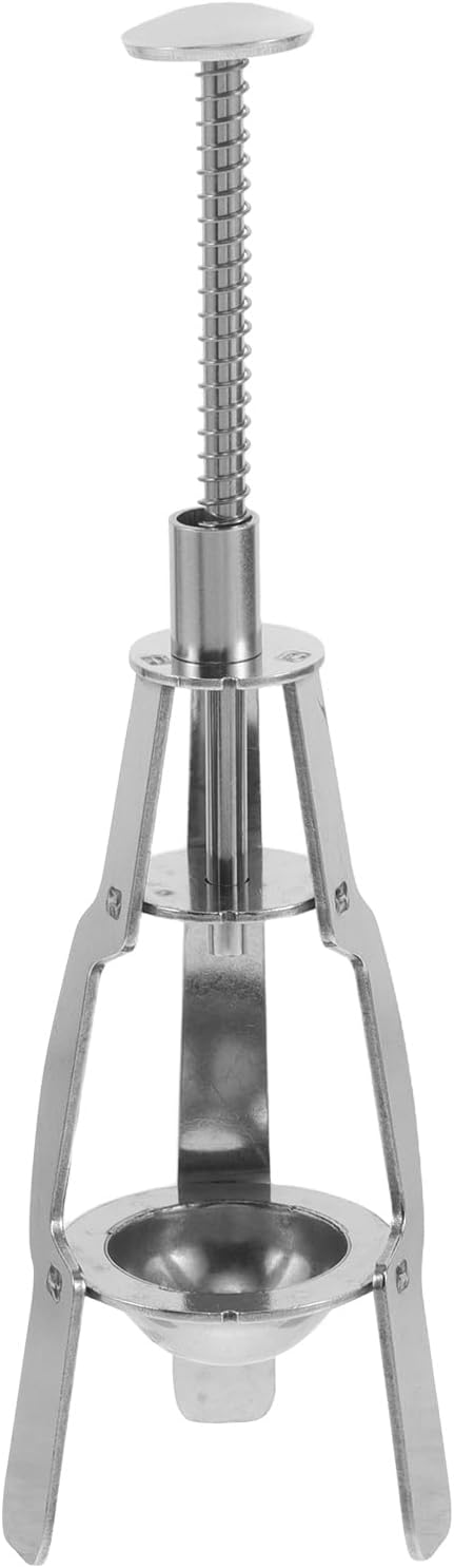 SEWACC Manual Cherry Pit Remover and Red Date Corer Tool, Metal Fruit Pitter for Jujube and Cherry Pitting, Kitchen Gadget for Efficient Fruit Core Removal in Home Cooking