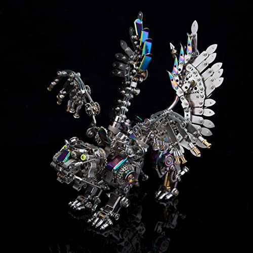 Kit de Rompecabezas de Metal 3D para Adultos 700 Piezas Bengala de Metal con alas Kit de Modelo de Rompecabezas 3D Calendario de adviento 2022 Ornamentos de Regalo