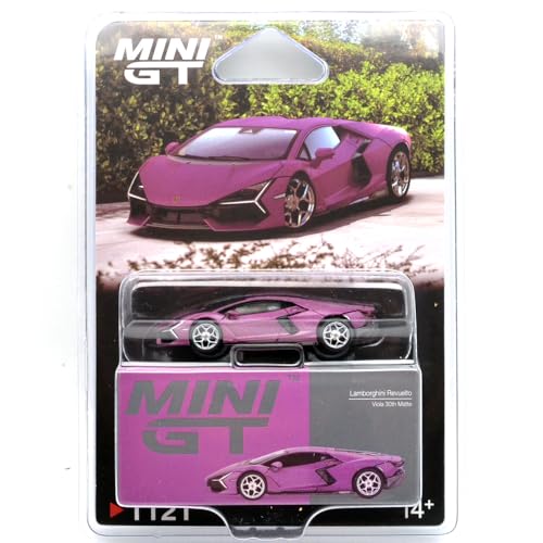 MINI GT 1:64�X�P�[�� LAMBORGHINI REVUELTO VIOLA 30th - MATTE PURPLE �A�����J MiJo Toys ���� �����{���M�[�j �����G���g Viola 30th (�}�b�g�E�p�[�v��) �u���X�^�[�p�b�P�[�W