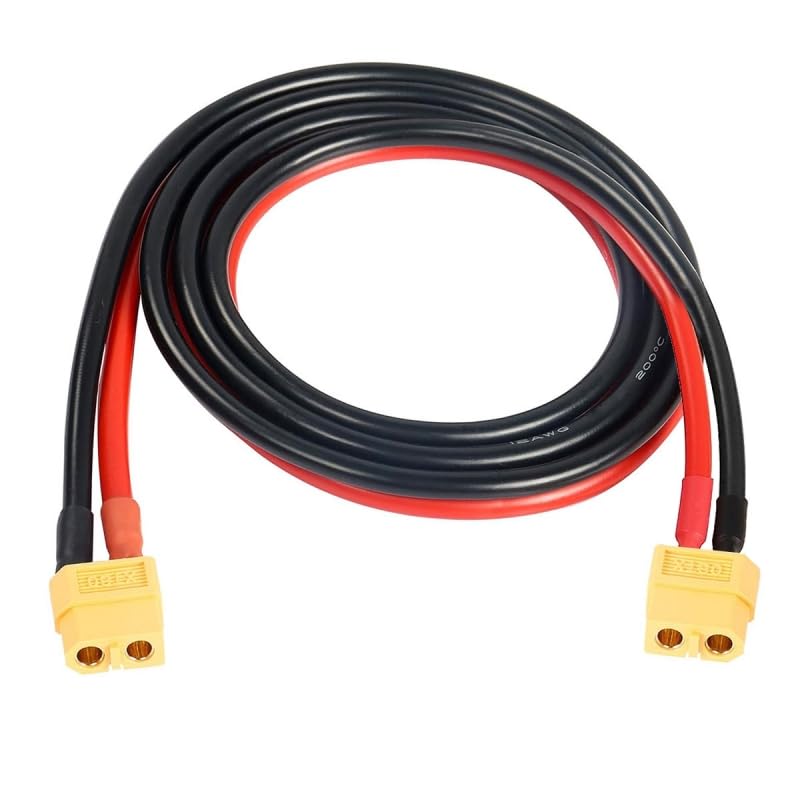 Cable de alimentación XT60 hembra a hembra 12AWG conector de cabl...