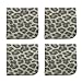 Calabria 4 Pack Microfiber Cleaning Cloth Green Grey Cheetah Animal Print Cleans Eyeglasses Lens TV Phone Cameras Sunglasses
