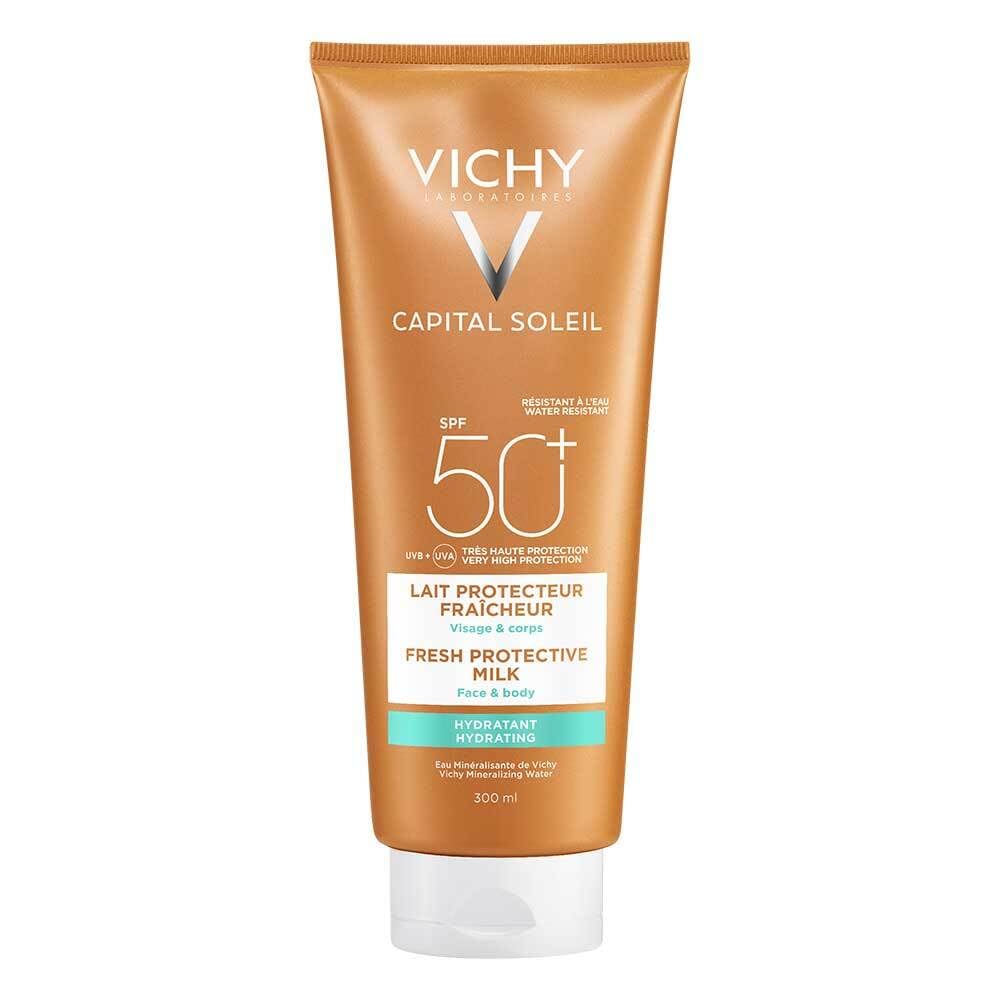Vichy Capital Soleil Hydrating Fresh Sun Protection Milk SPF50+ for Face & Body 300ml