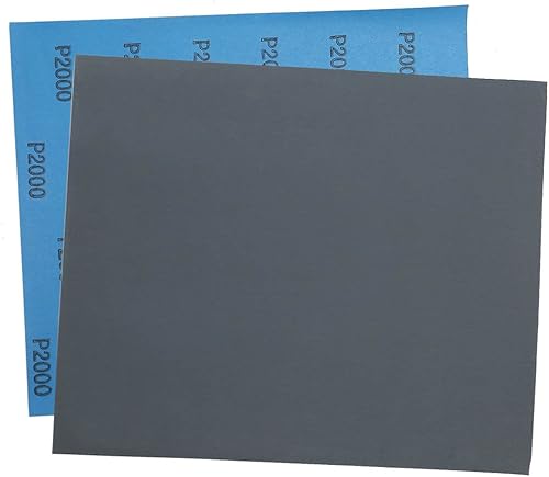 Miniatura 31 de LotFancy Papel de lija de grano 80 a 3000, 30 unidades, surtido de papel de arena húmeda seca de 9 x 11, hoja de lijado de carburo de silicio