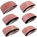 Sackorange 18 PCS 4 inch x 21 inch Abrasive Sanding Belts - 3 Each of 60 80 120 150 240 400 Grit Aluminum Oxide Sanding Belts For Belt sander (4x21in)