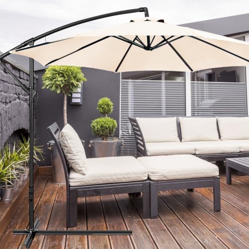 Toldo para sombrilla de jardín blanco de diseño moderno para exterior 6